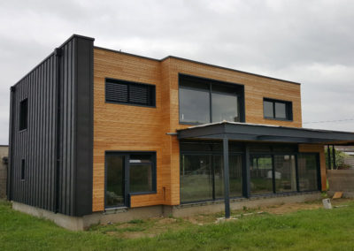 Ossature Bois – construction d’une maison bois isolé par l’extérieur